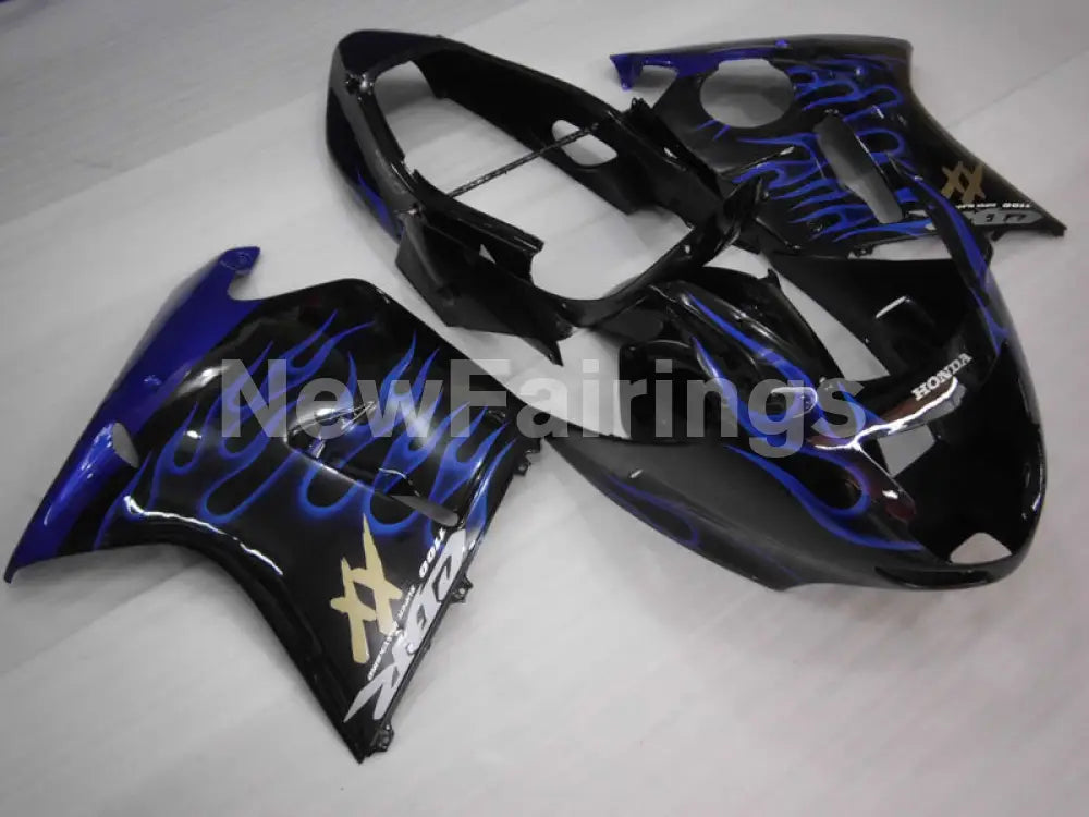 Black and Blue Flame - CBR 1100 XX 96-07 Fairing Kit -