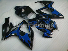 Load image into Gallery viewer, Black and Blue Flame - GSX-R600 06-07 Fairing Kit -