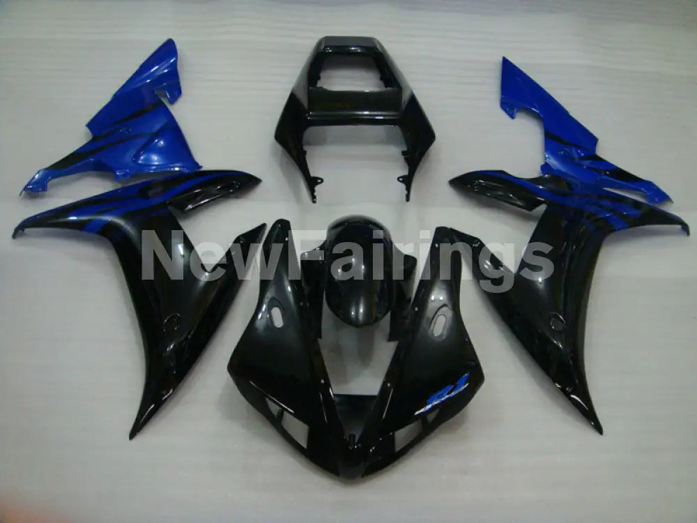 Black and Blue Flame - YZF-R1 02-03 Fairing Kit - Vehicles