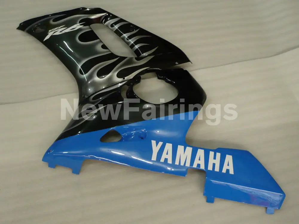 Black and Blue Grey Flame - YZF-R6 98-02 Fairing Kit Vehicles & Parts > Vehicle Parts & Accessories > Motor Vehicle