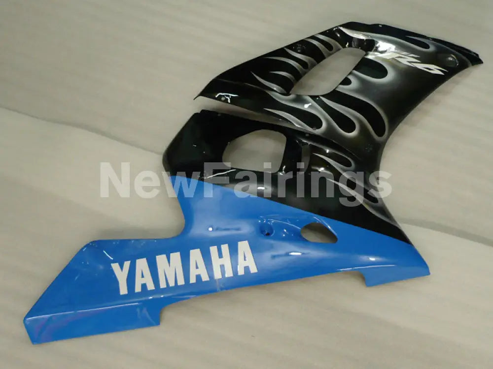 Black and Blue Grey Flame - YZF-R6 98-02 Fairing Kit Vehicles & Parts > Vehicle Parts & Accessories > Motor Vehicle