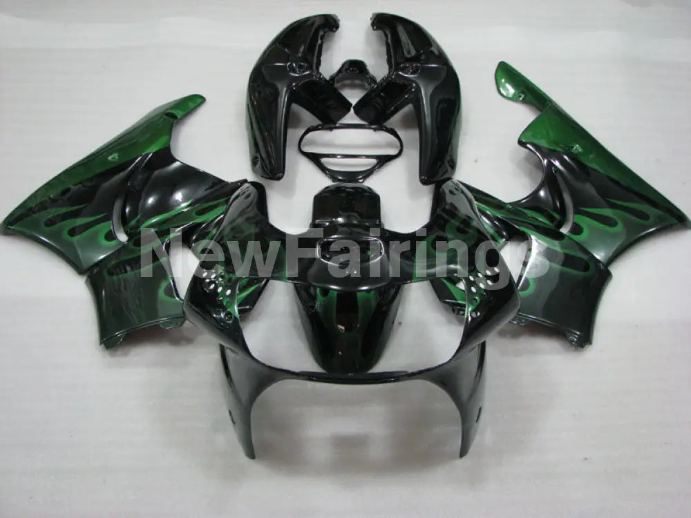 Black and Green Flame - CBR 919 RR 98-99 Fairing Kit -