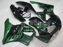 Load image into Gallery viewer, Black and Green Flame - CBR 919 RR 98-99 Fairing Kit -