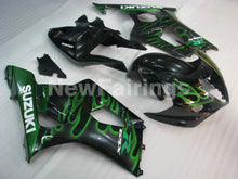 Load image into Gallery viewer, Black and Green Flame - GSX - R1000 03 - 04 Fairing Kit