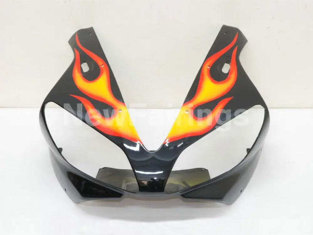 Black and Orange Flame - YZF-R1 00-01 Fairing Kit