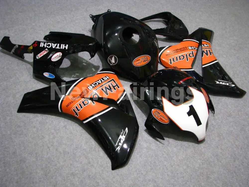 Black and Orange HM plant - CBR1000RR 08-11 Fairing Kit -