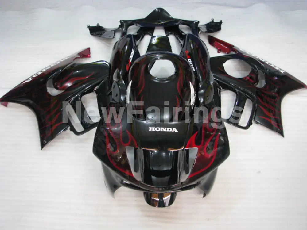 Black and Red Flame - CBR600 F3 95-96 Fairing Kit - Vehicles