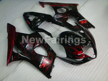 Load image into Gallery viewer, Black and Red Flame - GSX - R1000 03 - 04 Fairing Kit