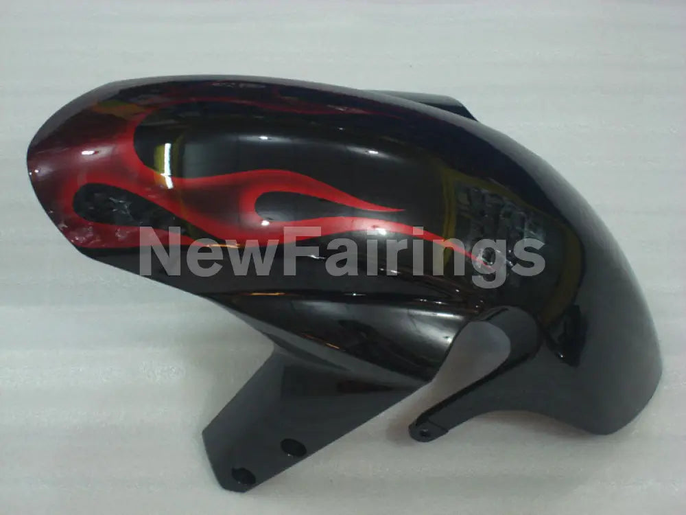 Black and Red Flame - GSX-R750 04-05 Fairing Kit Vehicles &