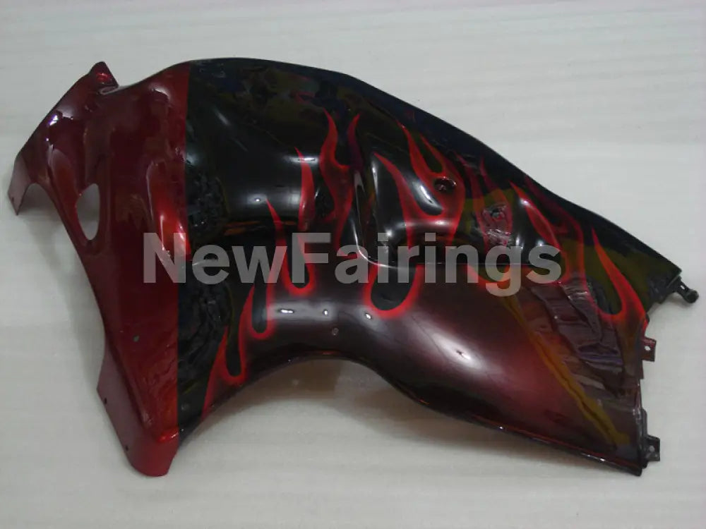 Black and Red Flame - GSX1300R Hayabusa 99-07 Fairing Kit