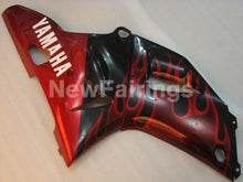 Load image into Gallery viewer, Black and Red Flame - YZF-R1 00-01 Fairing Kit - Vehicles &amp;