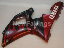 Load image into Gallery viewer, Black and Red Flame - YZF-R1 00-01 Fairing Kit - Vehicles &amp;