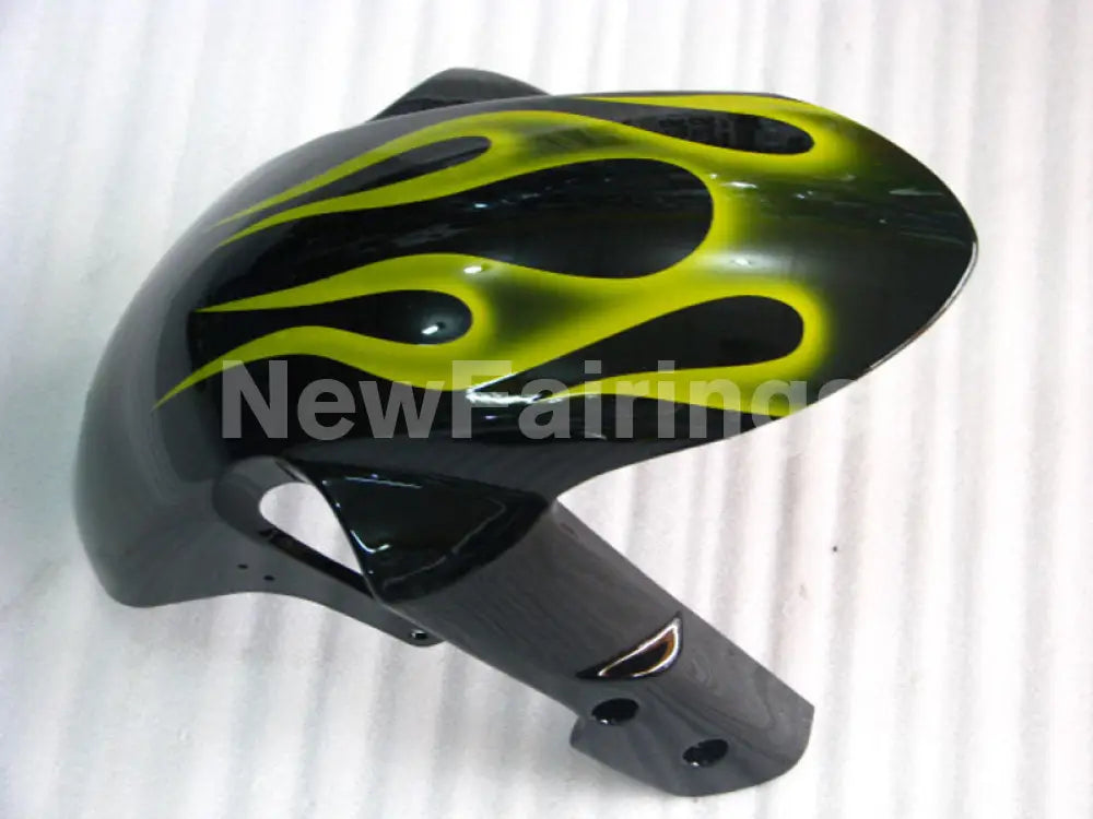 Black and Yellow Flame - GSX-R600 06-07 Fairing Kit -