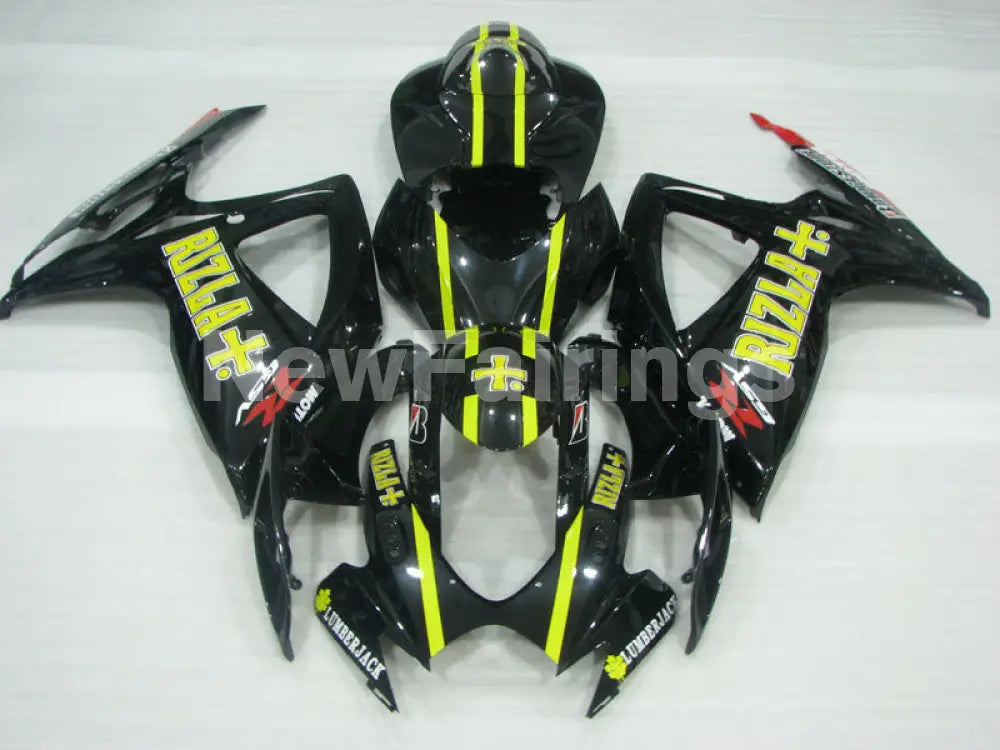 Black and Yellow Rizla - GSX-R600 06-07 Fairing Kit