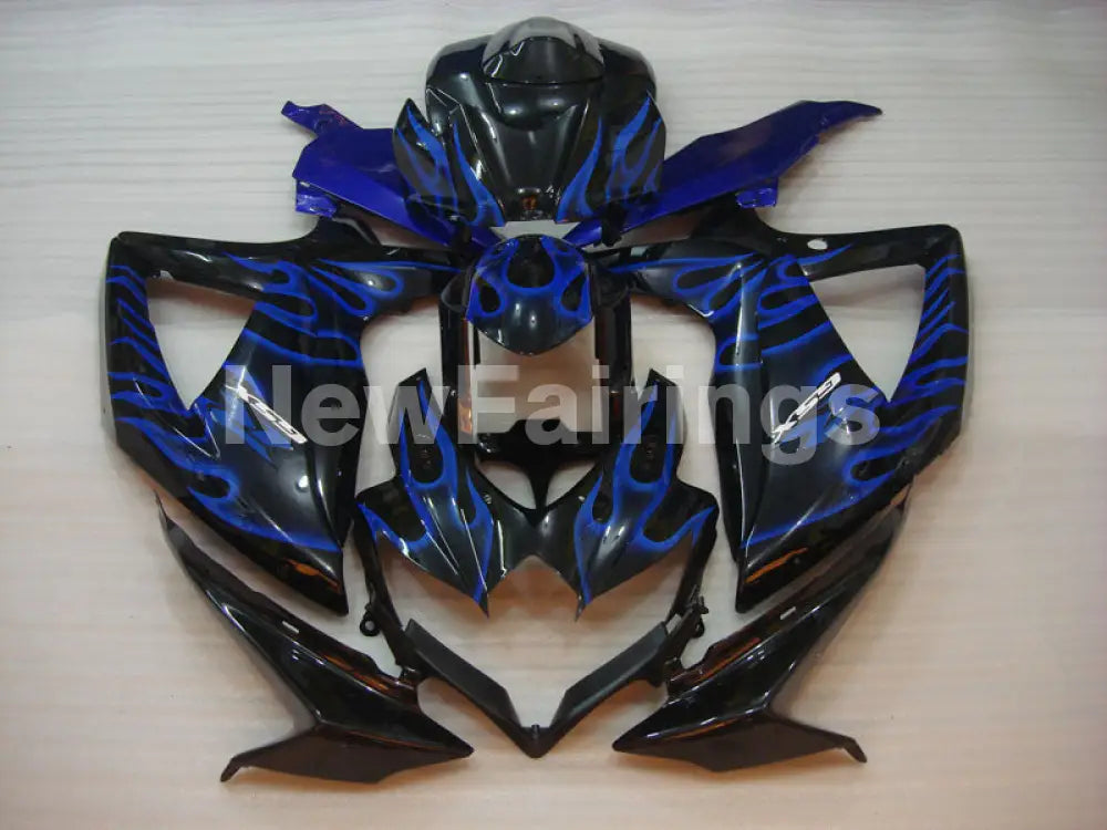 Black and Blue Flame - GSX-R750 08-10 Fairing Kit Vehicles