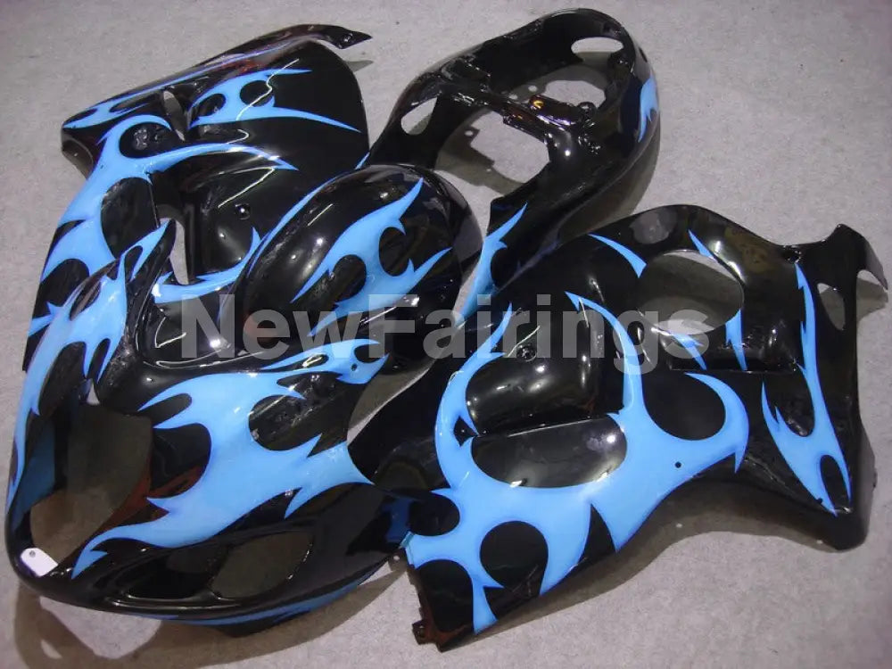 Black and Blue Flame - GSX1300R Hayabusa 99-07 Fairing Kit