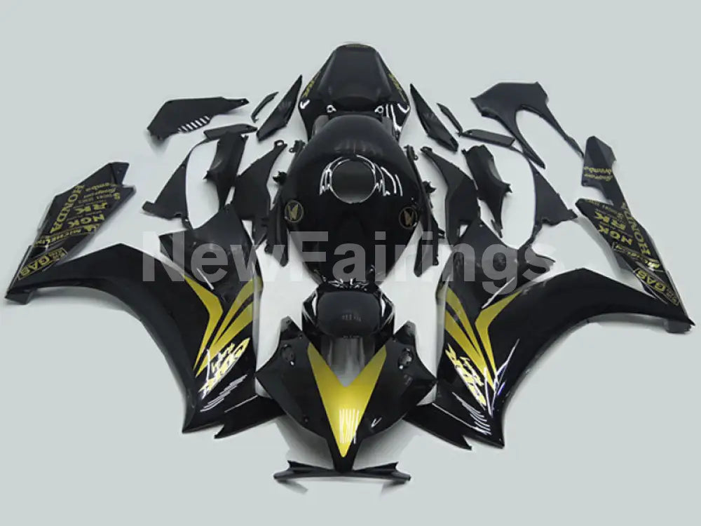 Black and Golden Factory Style - CBR1000RR 12-16 Fairing Kit