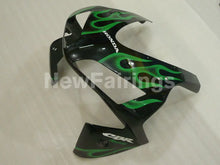 Load image into Gallery viewer, Black and Green Flame - CBR600RR 03-04 Fairing Kit -