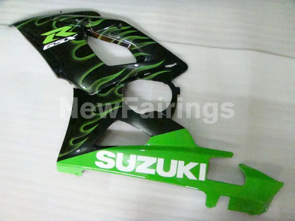 Black and Green Flame - GSX - R1000 05 - 06 Fairing Kit