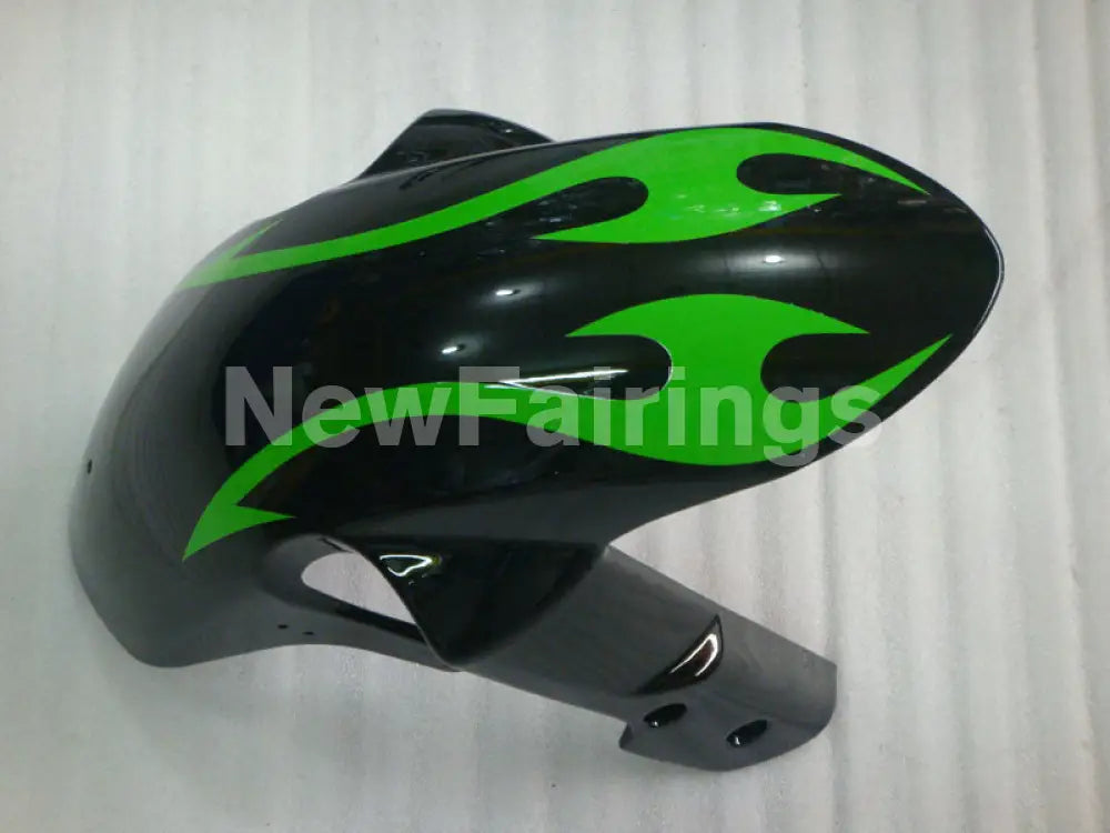 Black and Green Flame - GSX-R600 06-07 Fairing Kit -