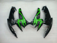 Load image into Gallery viewer, Black and Green Flame - GSX-R600 06-07 Fairing Kit -