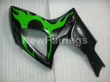 Load image into Gallery viewer, Black and Green Flame - GSX-R600 06-07 Fairing Kit -