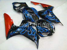 Load image into Gallery viewer, Black Orange and Blue Flame - CBR1000RR 06-07 Fairing Kit -