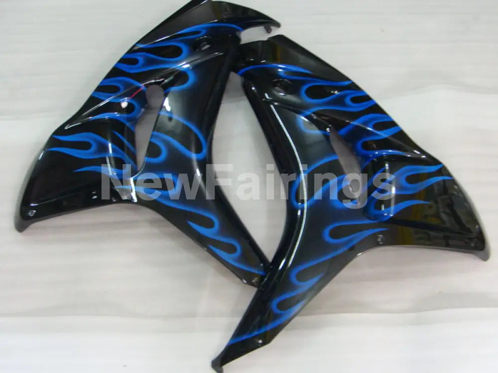 Black Orange and Blue Flame - CBR1000RR 06-07 Fairing Kit -