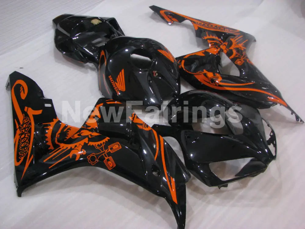 Black and Orange Factory Style - CBR1000RR 06-07 Fairing Kit