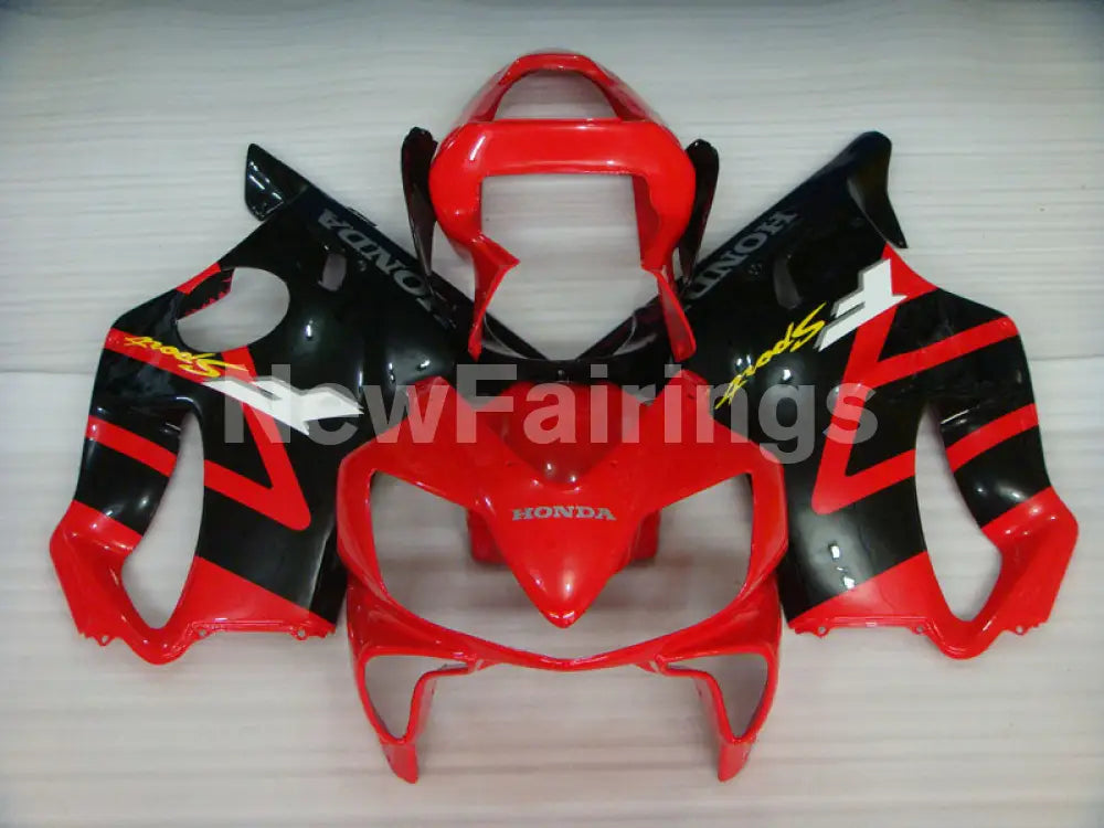 Black and Red Factory Style - CBR600 F4i 01-03 Fairing Kit -