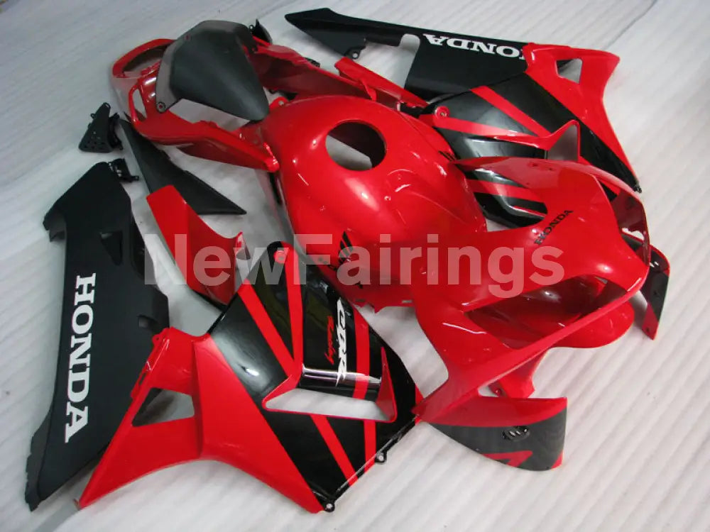 Black and Red Factory Style - CBR600RR 03-04 Fairing Kit -