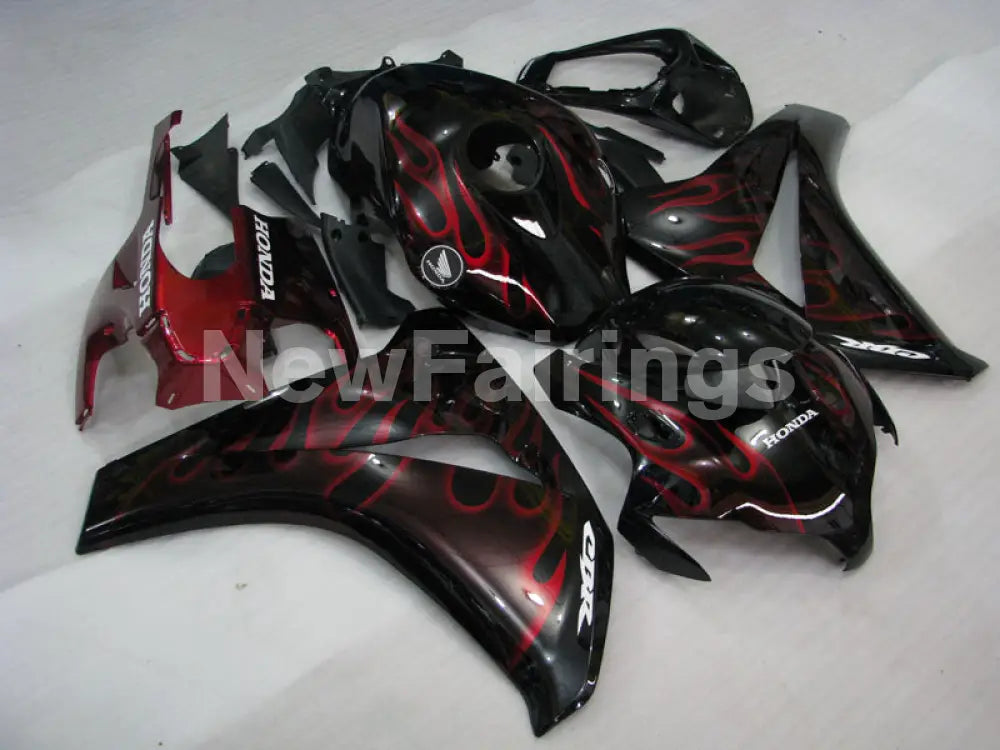 Black and Red Flame - CBR1000RR 08-11 Fairing Kit - Vehicles