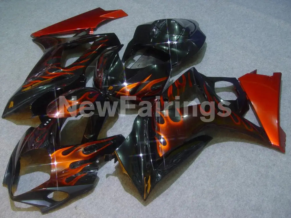 Black Red Flame - GSX - R1000 07 - 08 Fairing Kit Vehicles