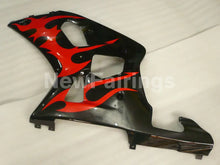 Load image into Gallery viewer, Black and Red Flame - GSX-R600 01-03 Fairing Kit - Vehicles