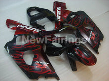 Load image into Gallery viewer, Black and Red Flame - GSX-R600 04-05 Fairing Kit - Vehicles