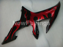 Load image into Gallery viewer, Black Red Flame - YZF-R1 02-03 Fairing Kit - Vehicles &amp;