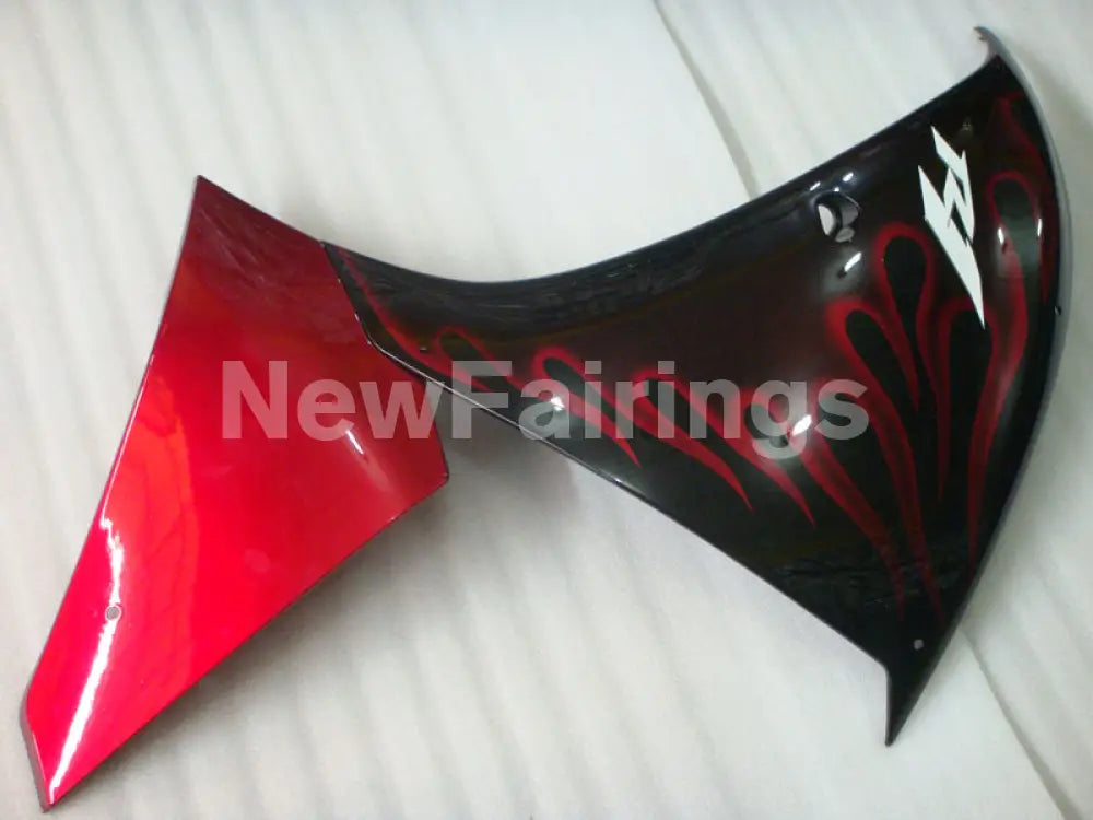 Black Red Flame - YZF-R1 09-11 Fairing Kit - Vehicles &