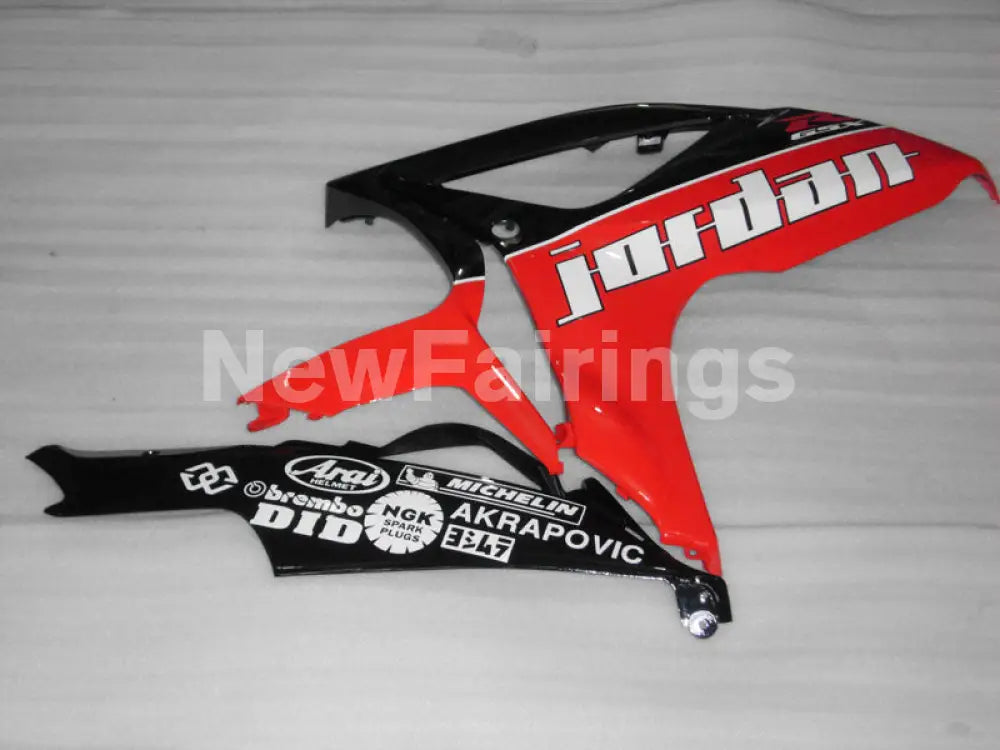 Black and Red Jordan - GSX-R600 06-07 Fairing Kit -