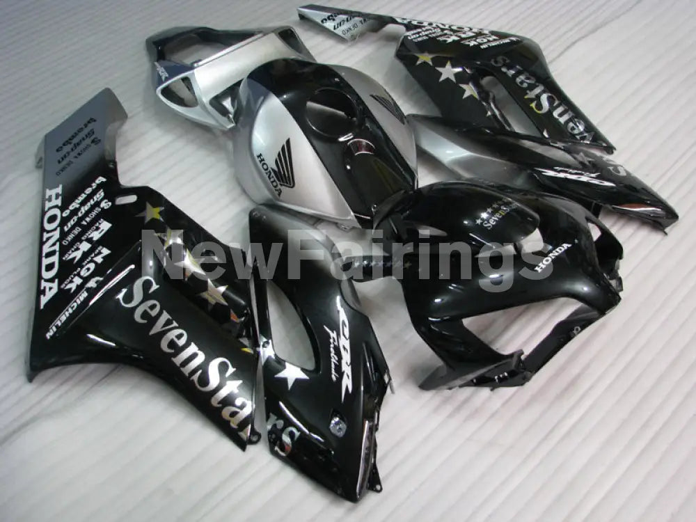 Black and Silver SevenStars - CBR1000RR 04-05 Fairing Kit -