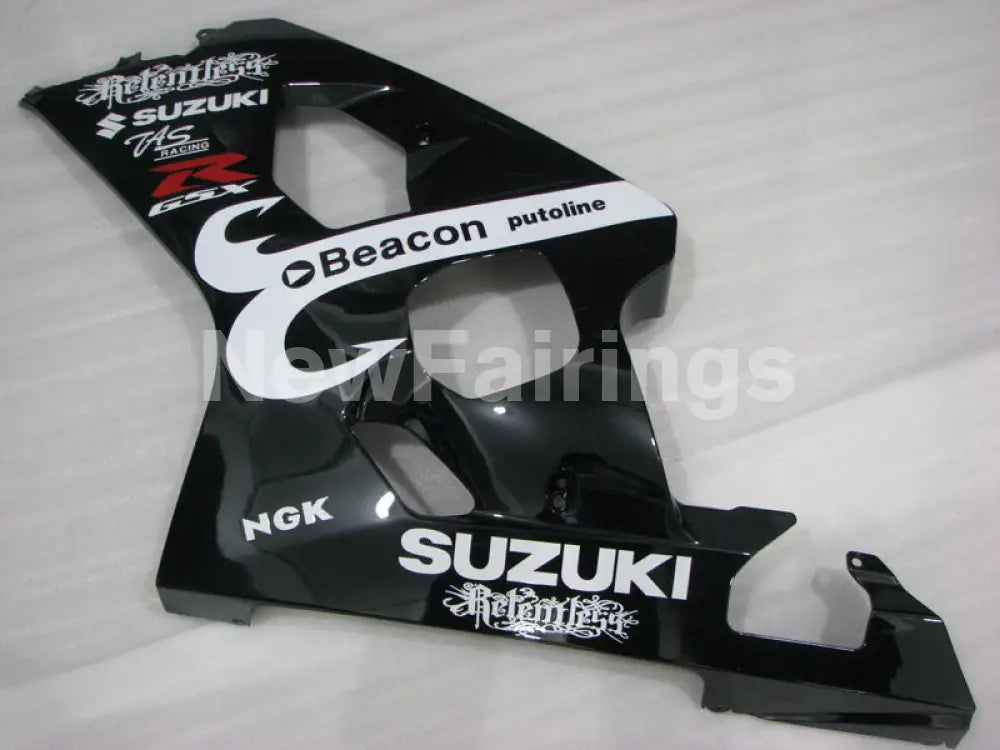 Black and White Beacon - GSX-R600 04-05 Fairing Kit -