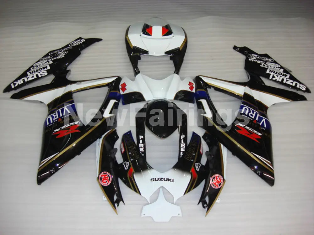 Black and White Dark Dog - GSX-R750 08-10 Fairing Kit