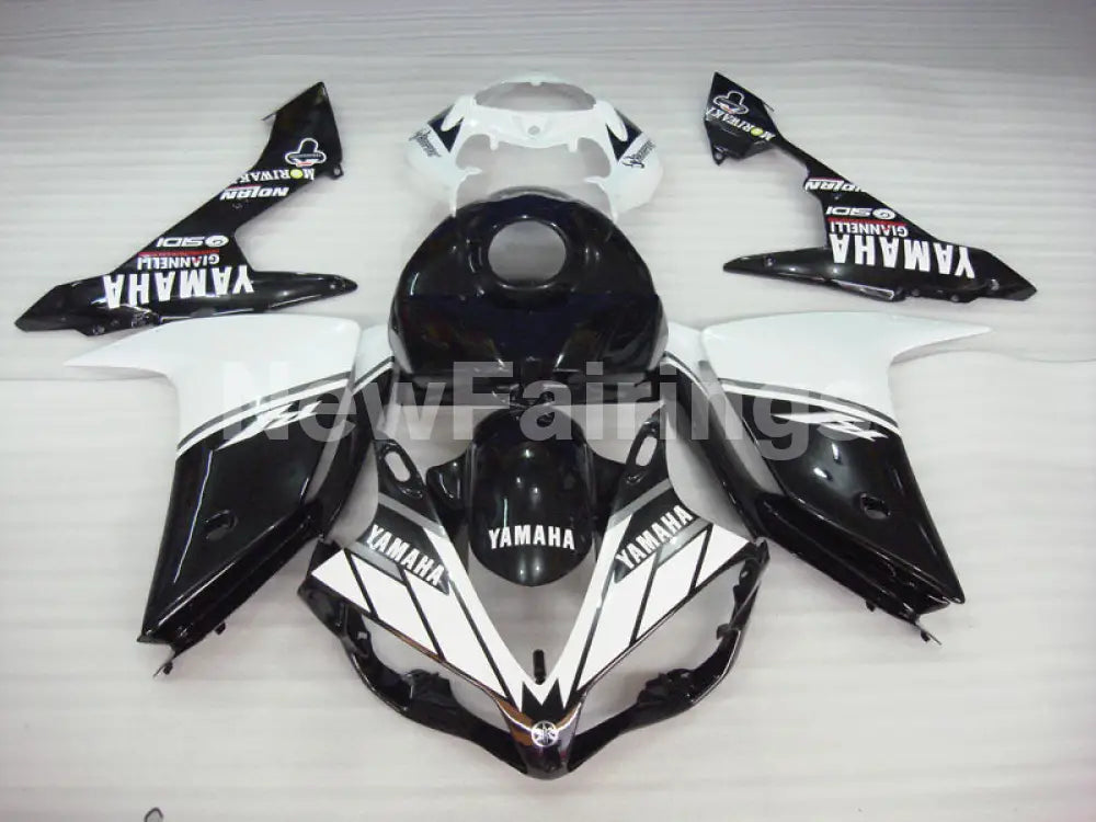 Black White Factory Style - YZF-R1 07-08 Fairing Kit