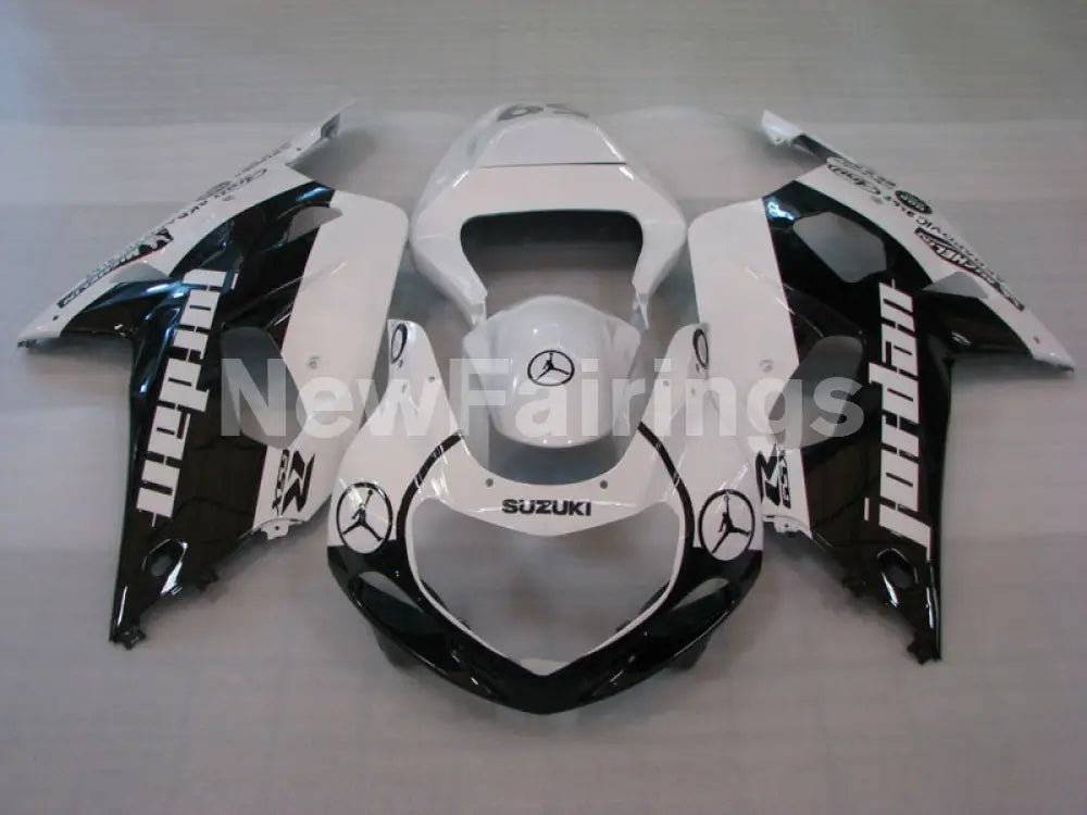 Black and White Jordan - GSX-R750 00-03 Fairing Kit