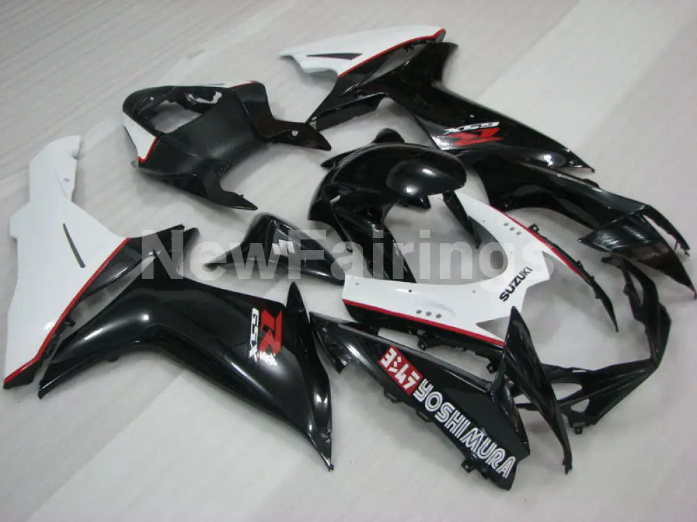 Black and White Red Factory Style - GSX-R600 11-24 Fairing