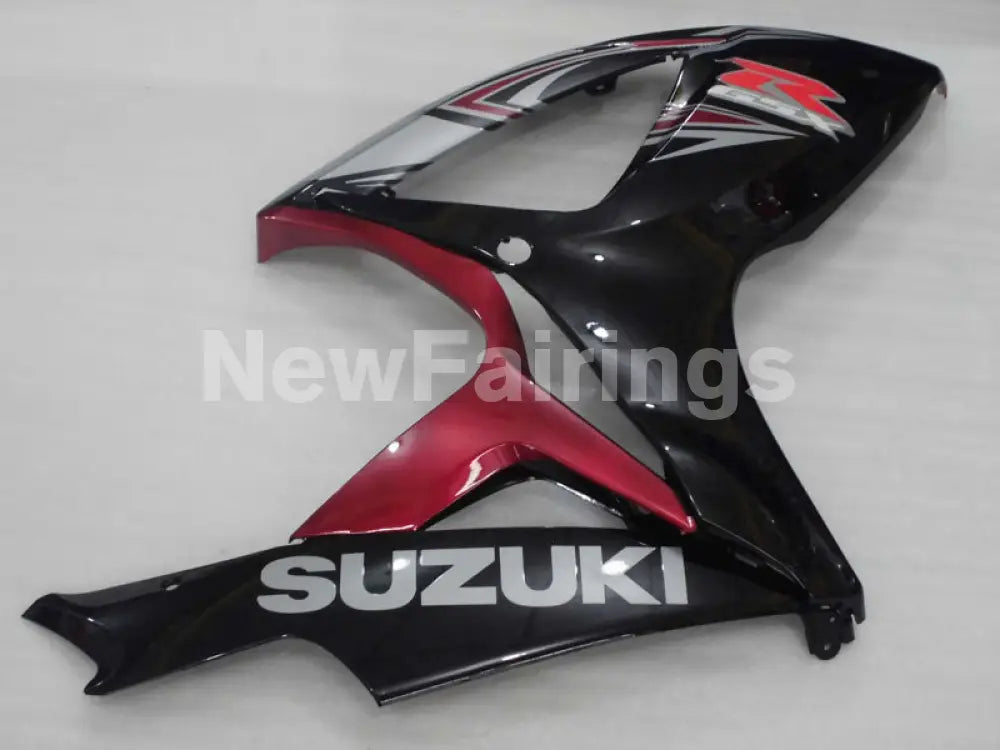 Black and Wine Red Factory Style - GSX-R600 06-07 Fairing