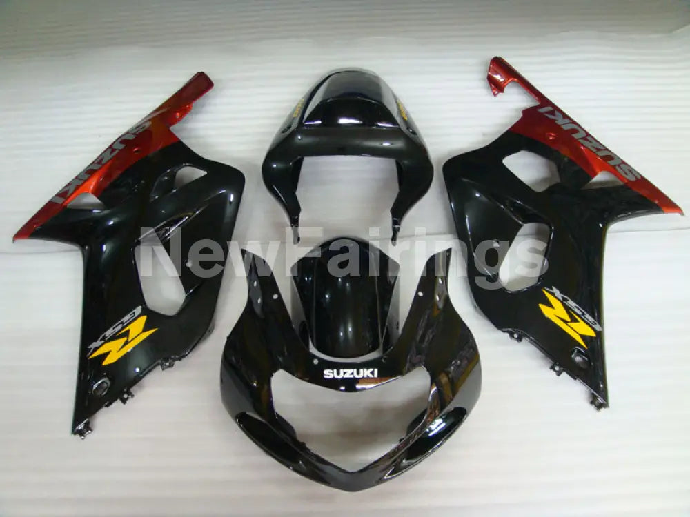 Black Wine Red Factory Style - GSX-R750 00-03 Fairing Kit