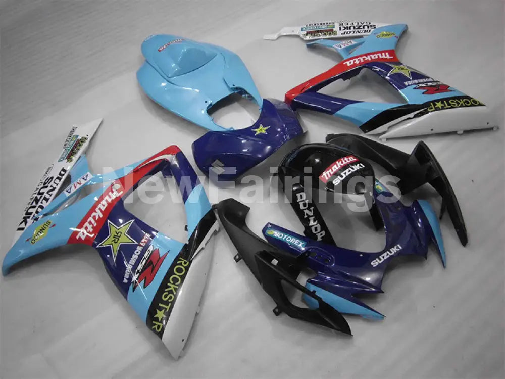 Blue and Black MOTOREX - GSX-R600 06-07 Fairing Kit -