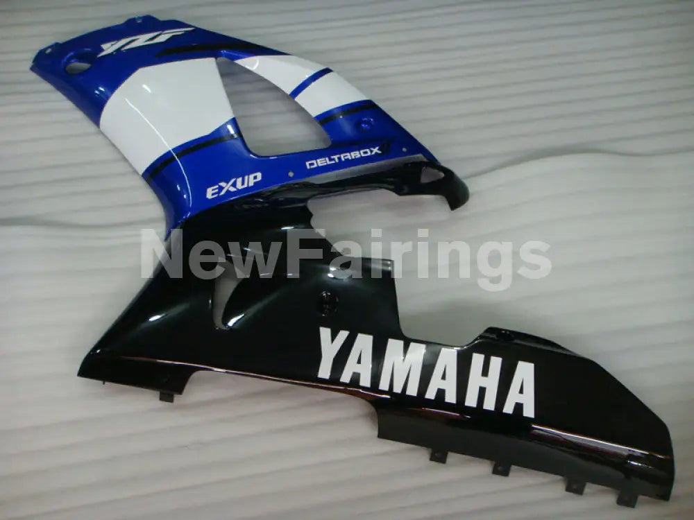 Blue and Black White Factory Style - YZF-R1 00-01 Fairing