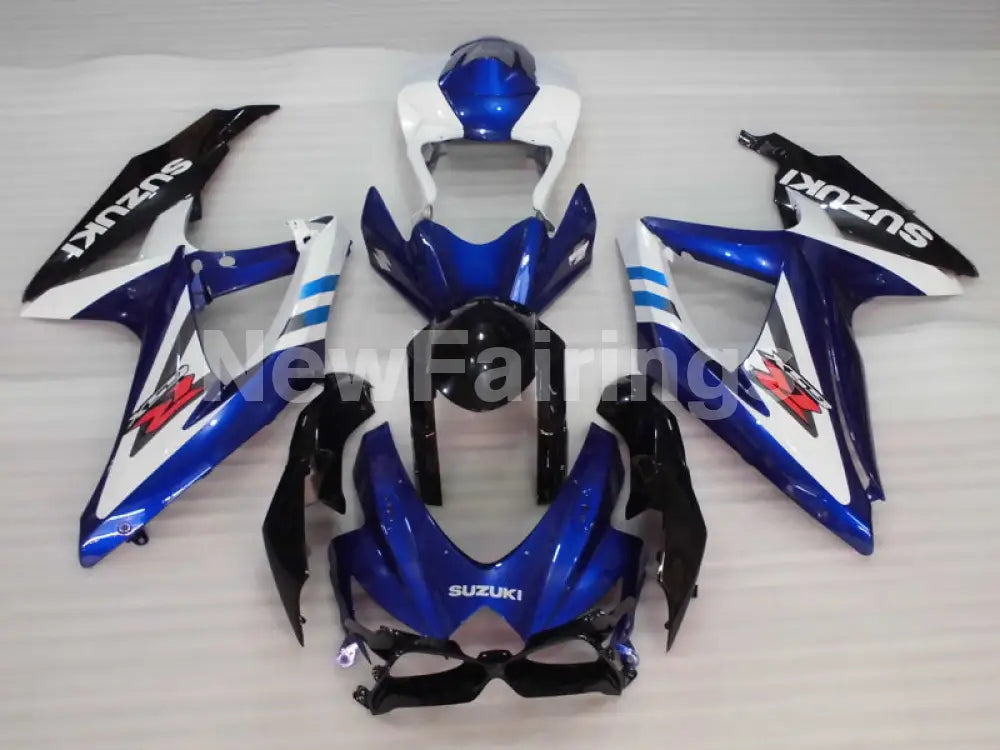 Blue and White Black Factory Style - GSX-R750 08-10 Fairing