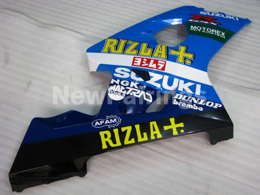 Blue and White Black Rizla - GSX-R600 04-05 Fairing Kit -